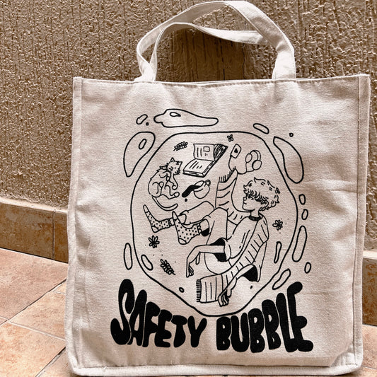 Safety Bubble Large Tote Bag