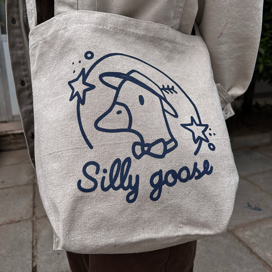 "Silly Goose" Cross Body Tote Bag